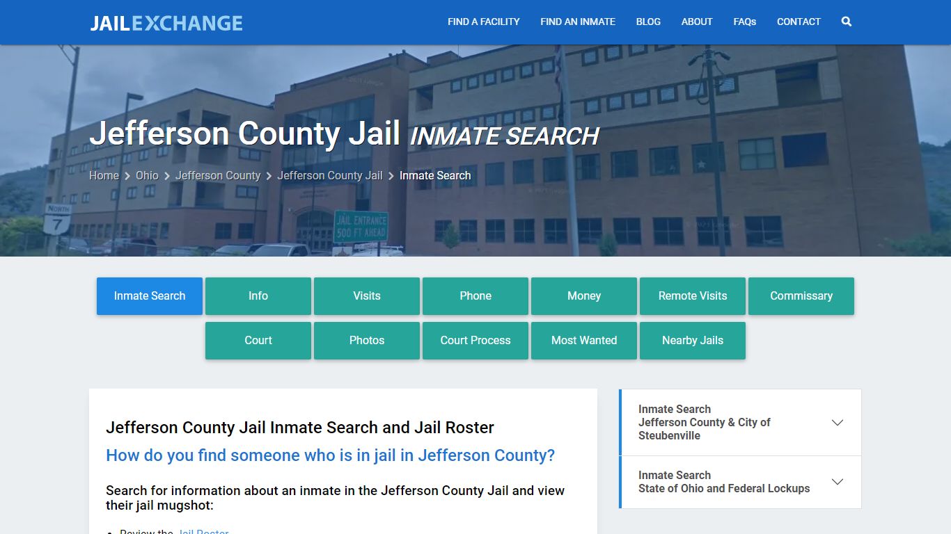 Jefferson County Jail Inmate Search - Jail Exchange