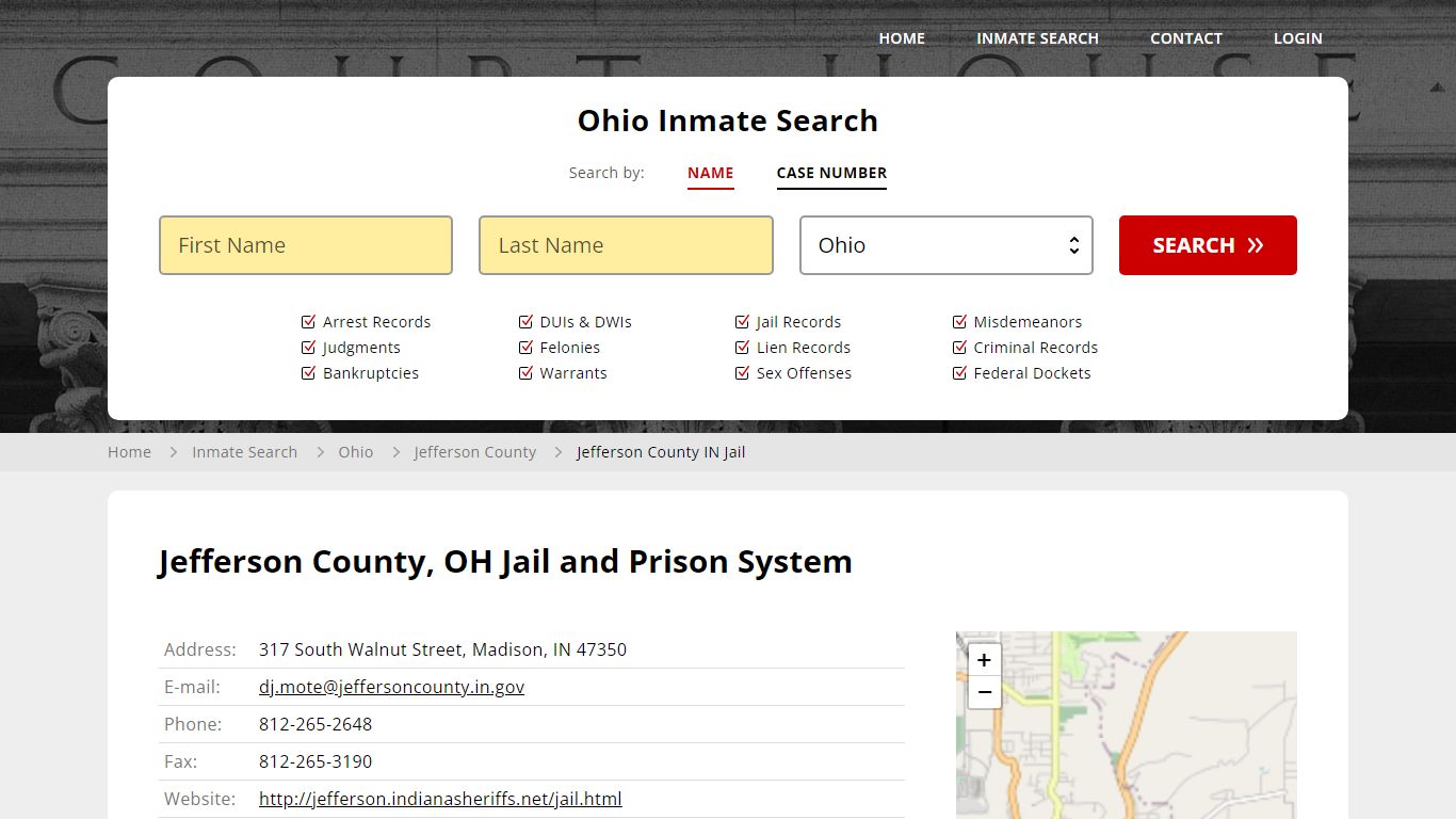 Jefferson County IN Jail Inmate Records Search, Ohio - StateCourts